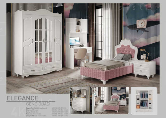 Elegance Country Mdf Genç Odası Takımı Ss