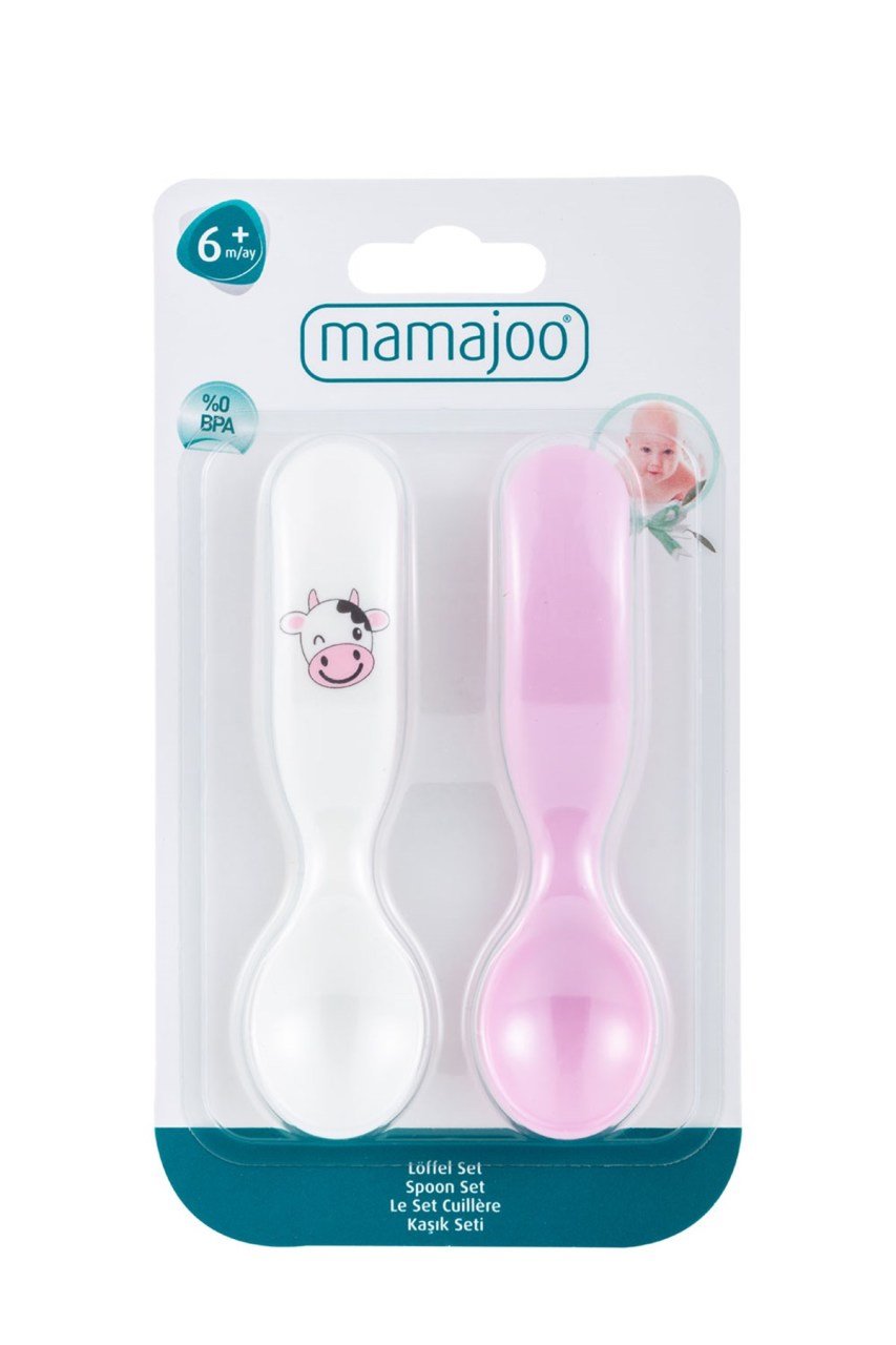 Mamajoo 160ml Kulplu Eğitici Bardak Seti / Pembe